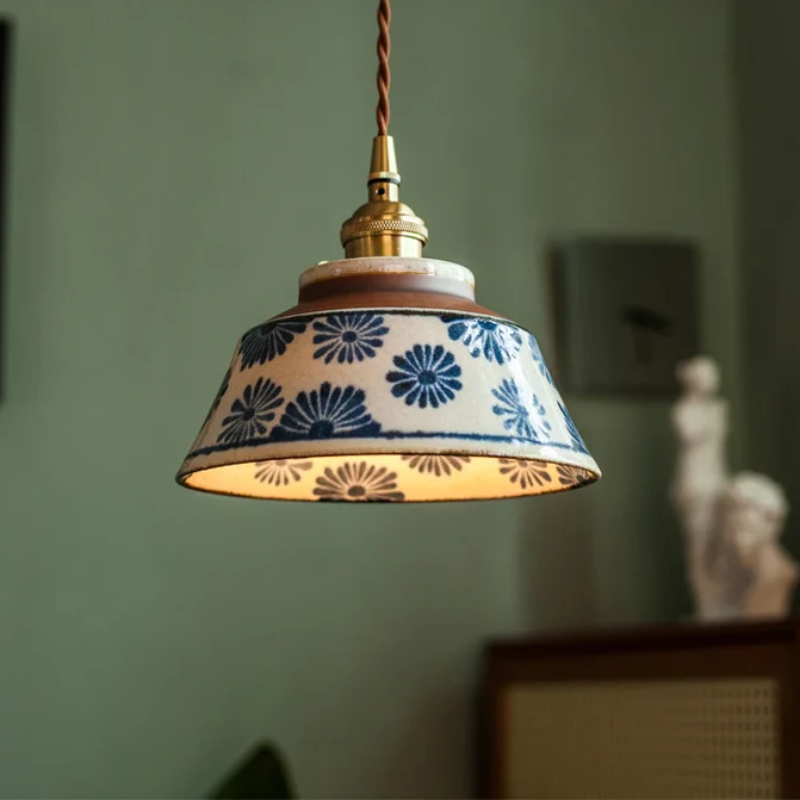 BowLift | Retro Japanese Pendant Light Made of Ceramic