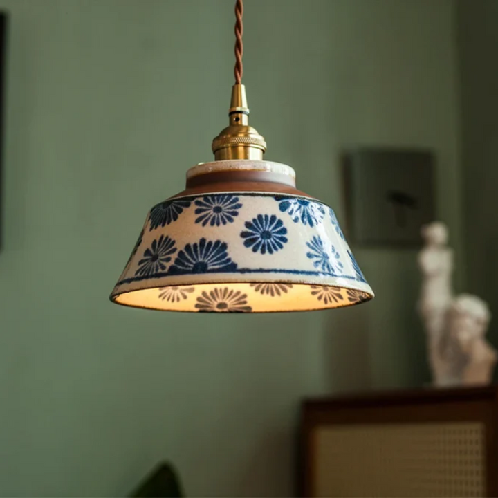 BowLift | Retro Japanese Pendant Light Made of Ceramic