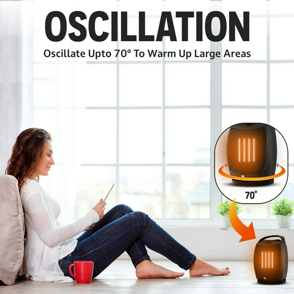 BowLift | HeatEase Compact Portable Heater – Stylish, Oscillating & Energy Efficient