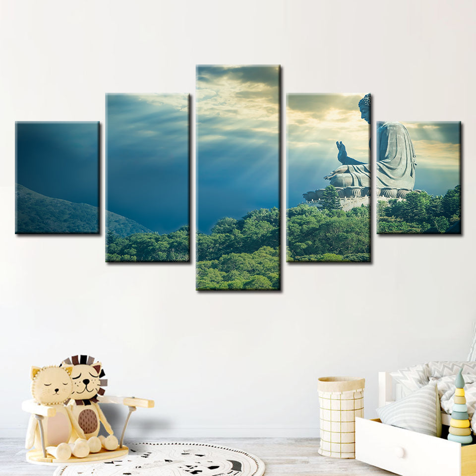 Secret Sky 5 Piece - Canvas Wall Art Painting | Bowlift