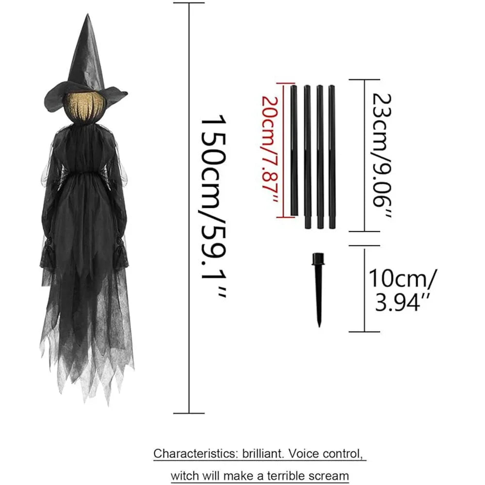 BowLift | Glowing Hand-Holding Halloween Witch Decor