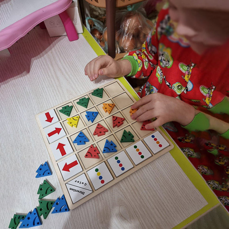 BowLift | Wooden Table Color Direction Game For Kids