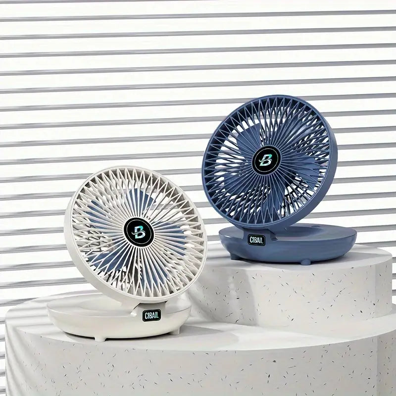 Portable Wall Fan | Multifunctional, USB Rechargeable & Whisper Quiet for Home, Office & Outdoor Use | Bowlift