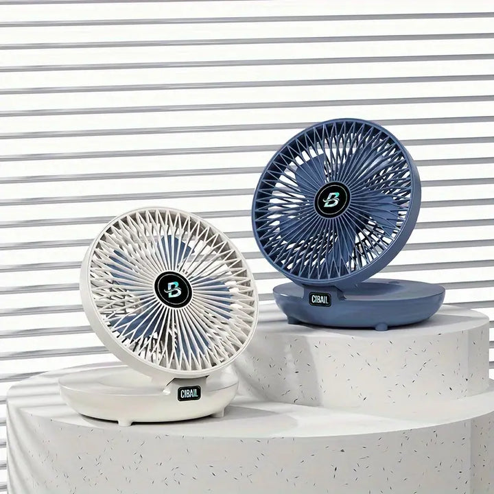 Portable Wall Fan | Multifunctional, USB Rechargeable & Whisper Quiet for Home, Office & Outdoor Use | Bowlift