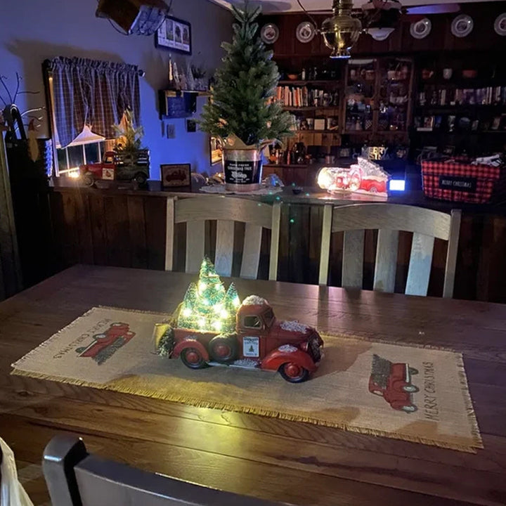 BowLift | Red Farm Truck Christmas Decorations