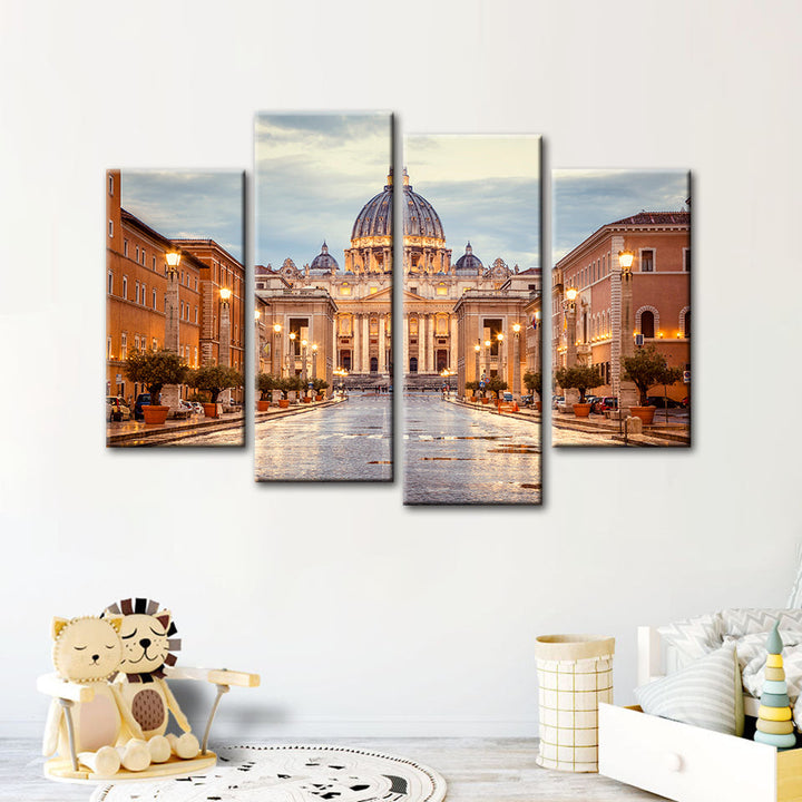Fresh Palace 4 Piece - Canvas Wall Art Painting | Bowlift