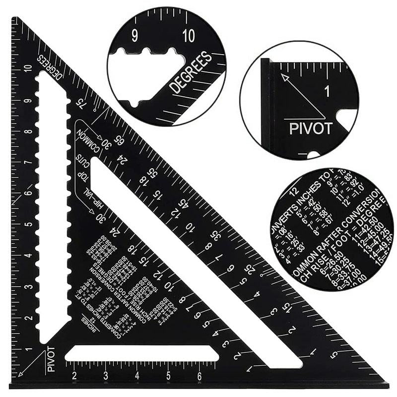 BowLift | 7/12 inch triangle carpenter square