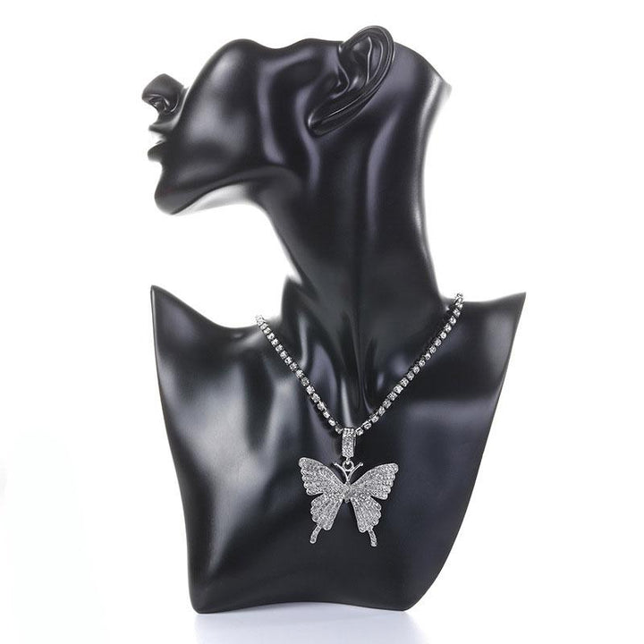 BowLift | Crystal Pave Butterfly Pendant Necklace