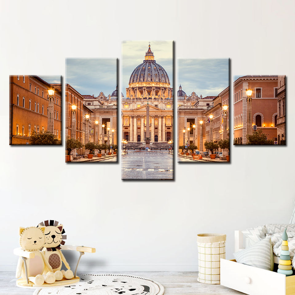Fresh Palace 5 Piece - Canvas Wall Art Painting | Bowlift
