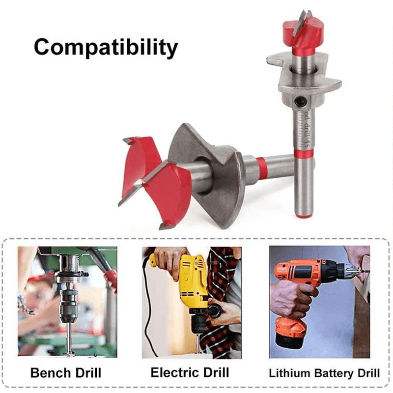 BowLift | Positioning Woodworking Drill Bit Set