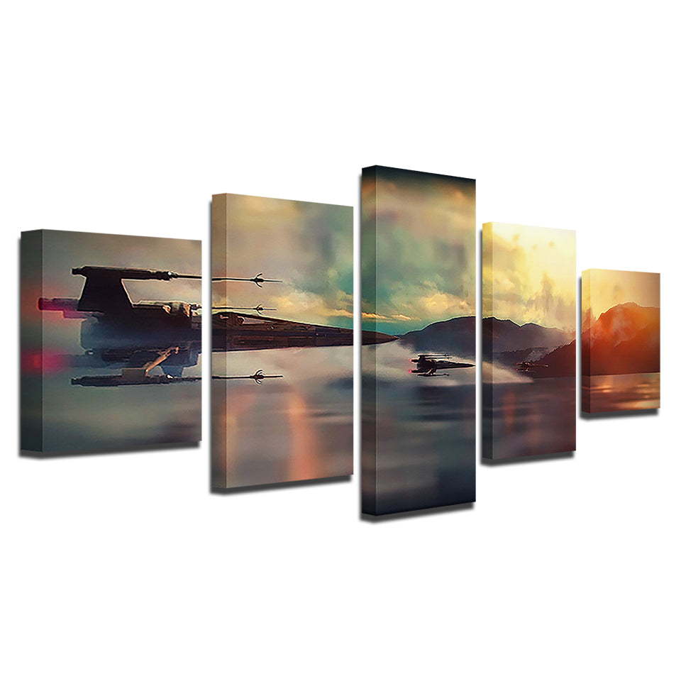 Colorful Flight 5 Piece - Canvas Wall Art Painting | Bowlift