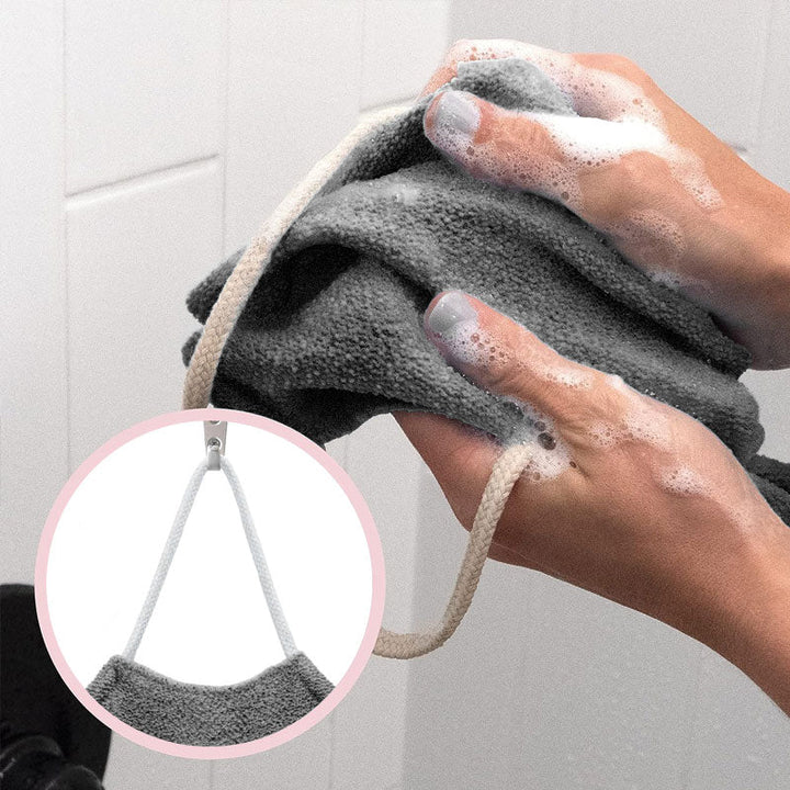 Stretchable Back Rub Bath Towel | Bowlift