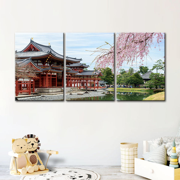Temple Park 3 Piece - Canvas Wall Art Painting | Bowlift