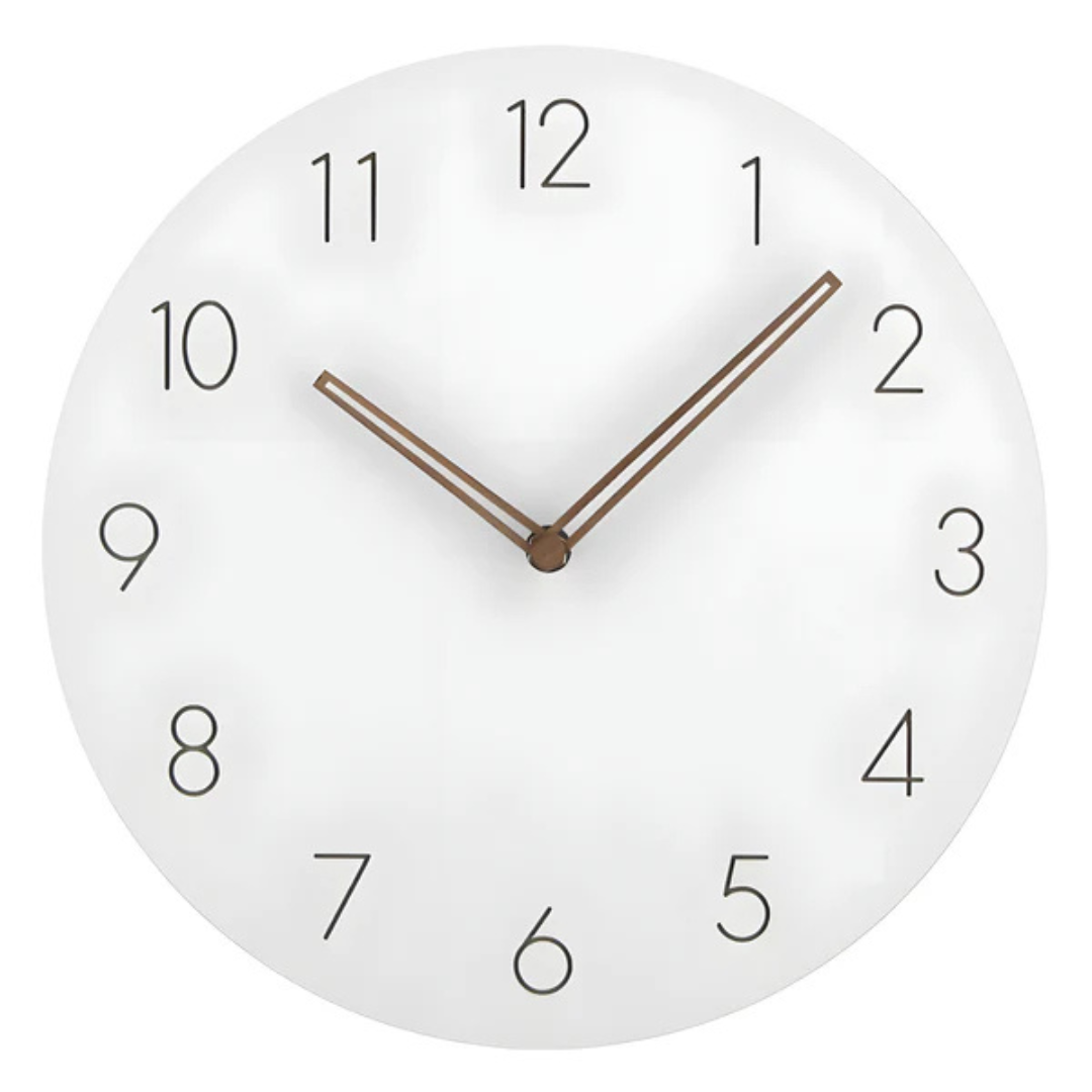 BowLift | Wooden wall clock with minimalist style and elegance
