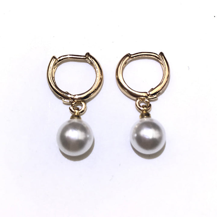 BowLift | Minimalist Simulated Round Small Pearl Ear Cuff Earrings For Women