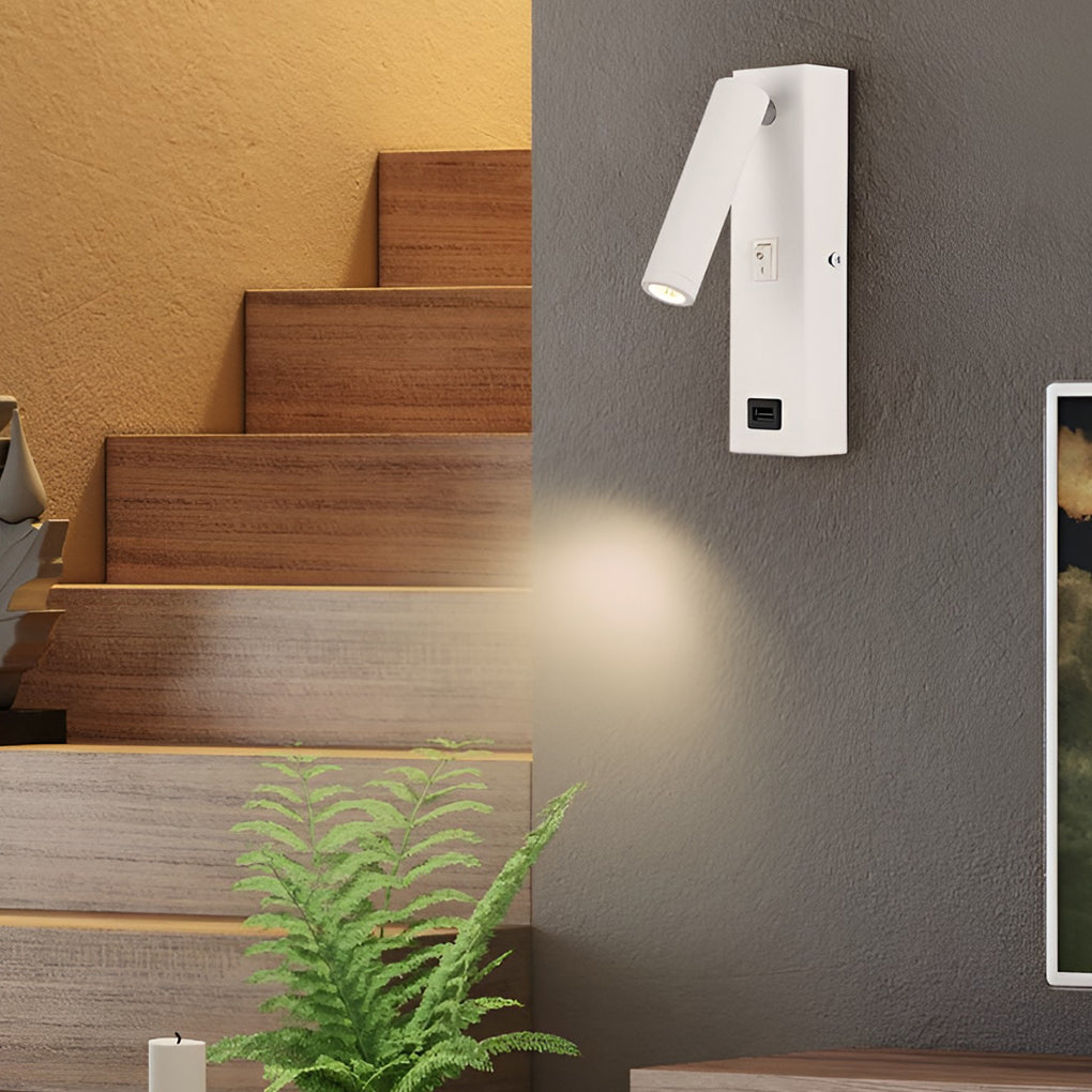 BowLift | ArtiLicht Luxury Wall Lamp with Adjustable LED and USB Charging Port