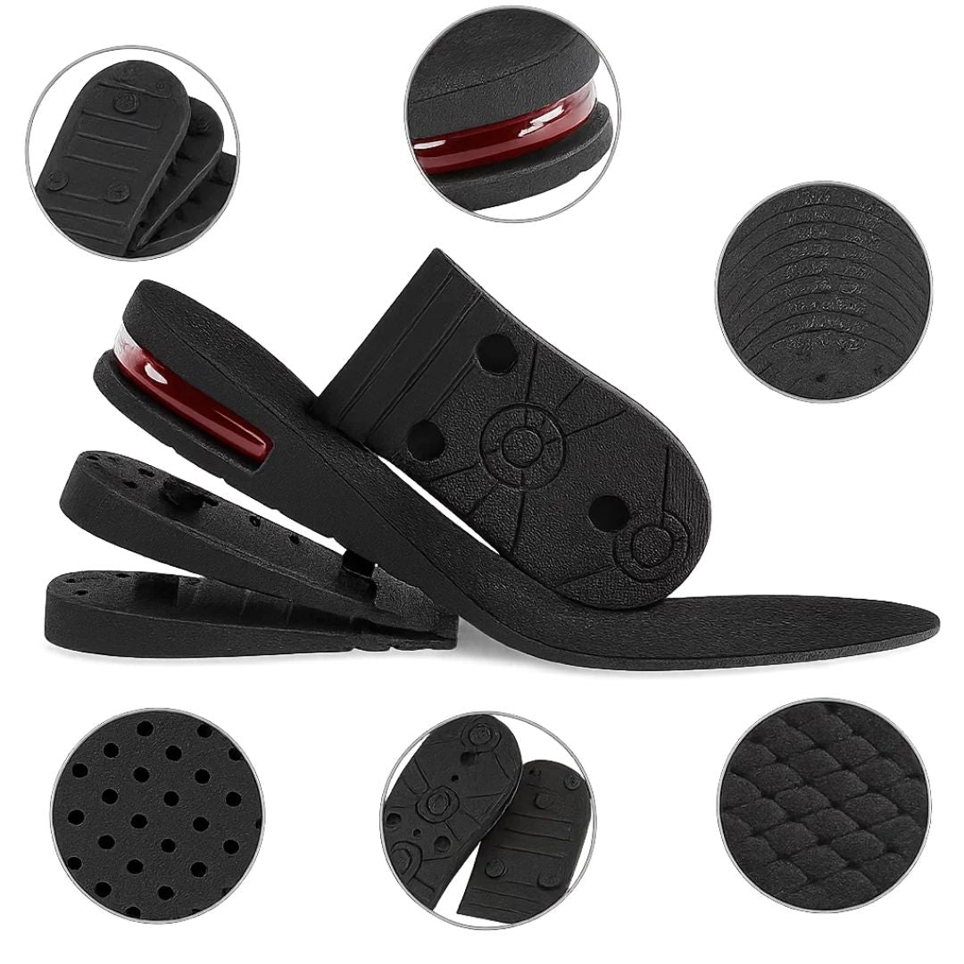 Heelsure | Heel Lift Insoles – Adjustable Height Boost – Breathable Cushioned Gel – Discreet Comfort for Work, Sport or Daily Wear Bowlift