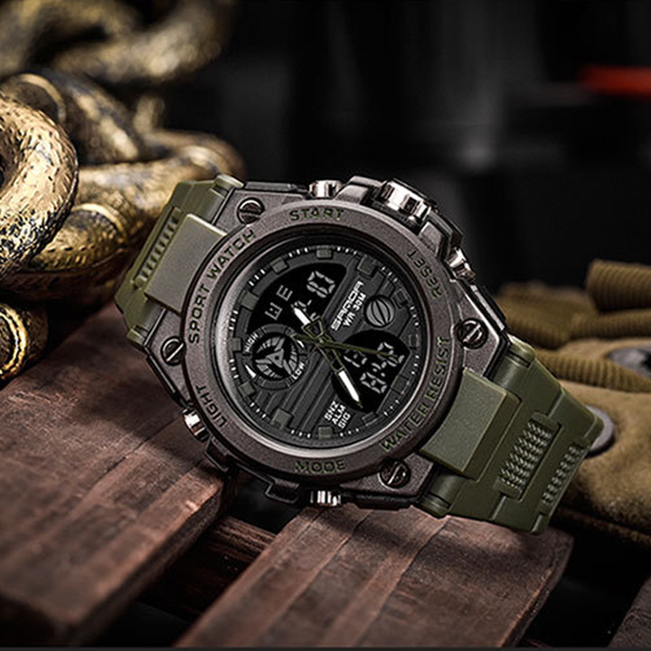 BowLift | Men's Double Display Waterproof Luminous Watch