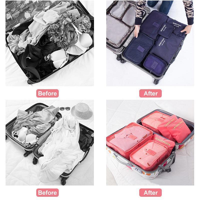 Luggage Packing Organizer Set (6 Pcs) | Bowlift