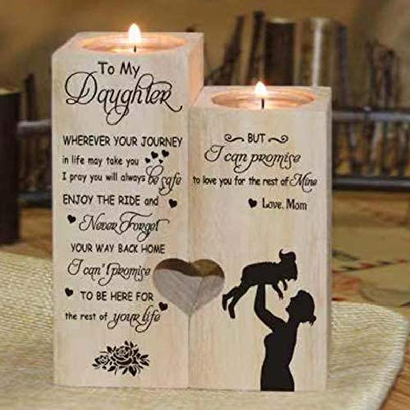 BowLift | Wooden heart candle holder