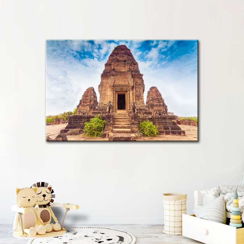 Ancient Temple - Canvas Wall Art Painting | Bowlift