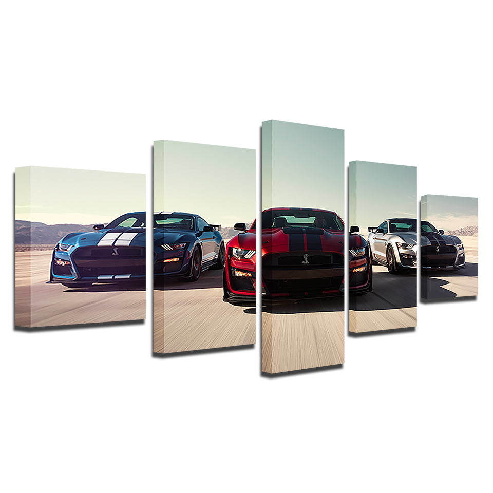 Racing Luxury Cars 5 Piece - Canvas Wall Art Painting | Bowlift