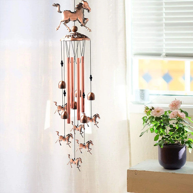 BowLift | Retro Bronze Horse Wind Chime