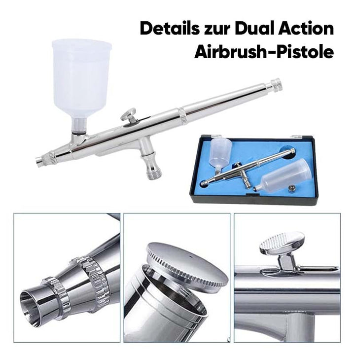 Pneumatic acrylic paint spray device for artists | Bowlift