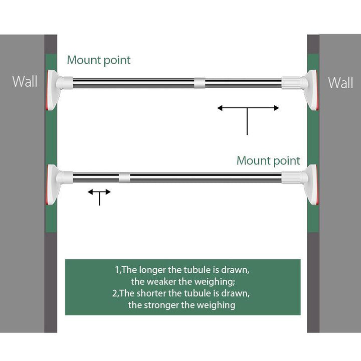 No Drill Clothing Hanger Telescopic Rod | Bowlift