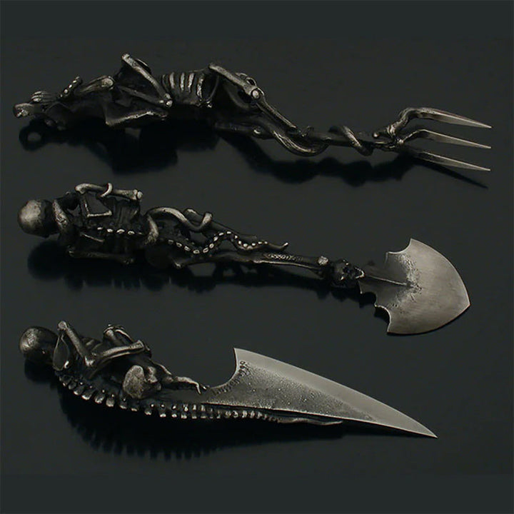 Halloween Gift Skeletal Cutlery Sets | Bowlift