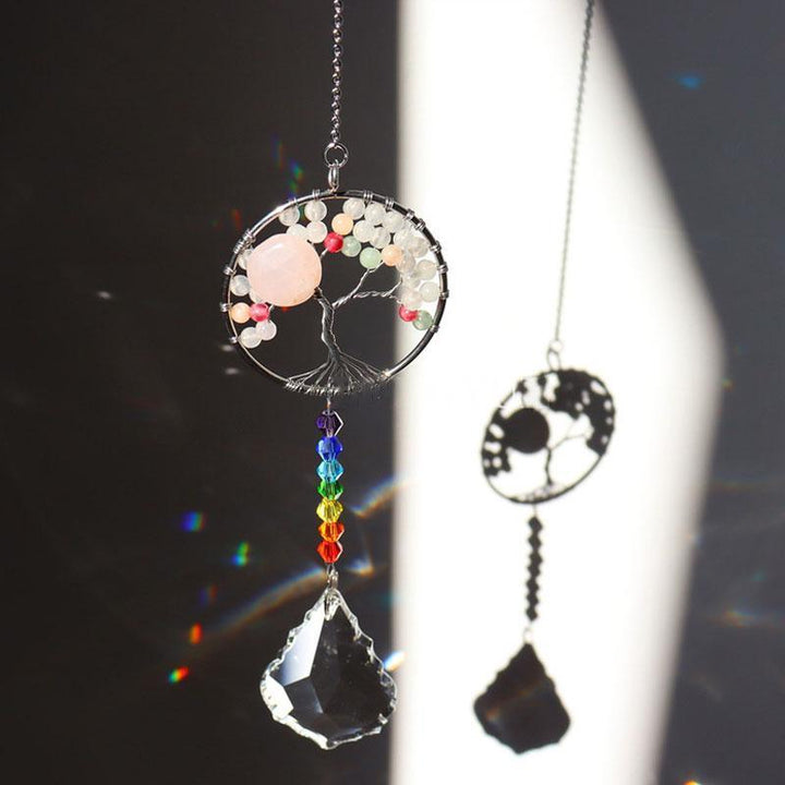 Crystal Wind Chime Tree Of Life Suncatcher | Bowlift