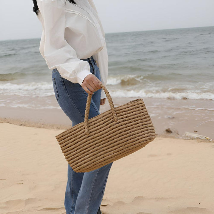 BowLift | Woven Straw Tote Bag