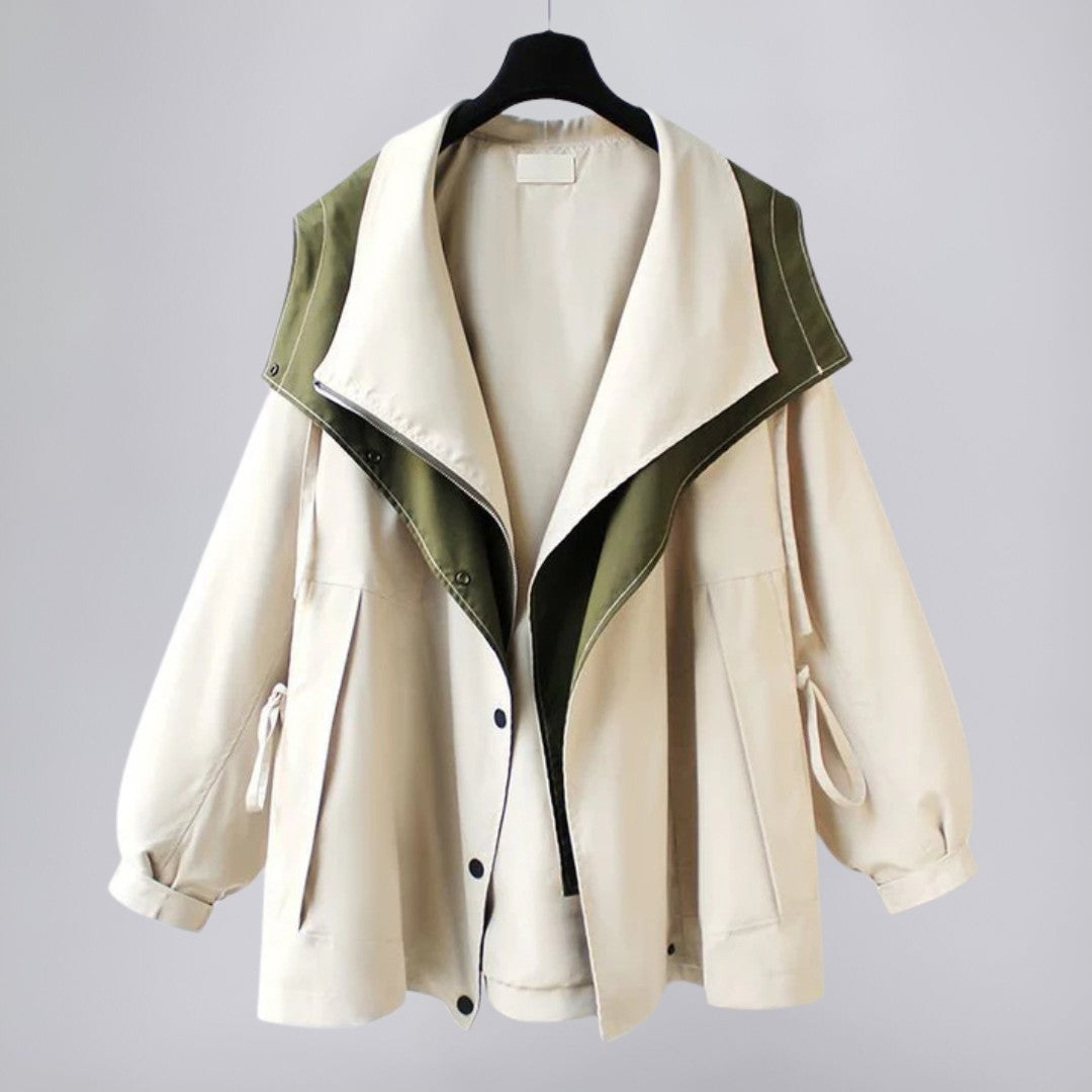 Lightweight Windbreaker Jacket with Double-Layer Design
