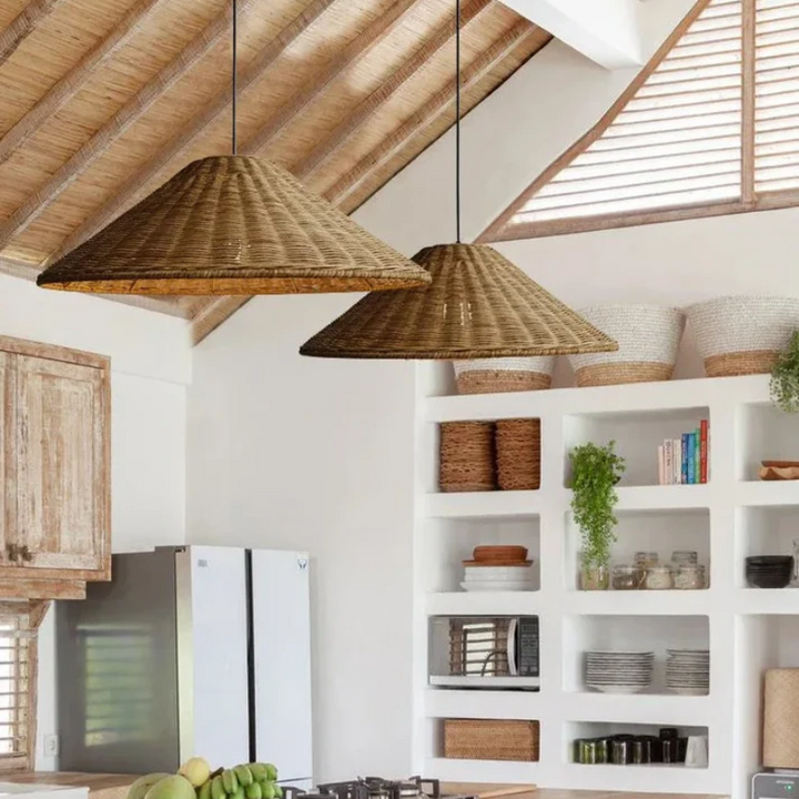BowLift | Scandinavian LED Pendant Lamp Made of Bamboo