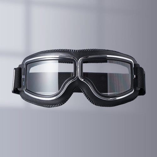 BowLift | RoadRider | Vintage Motorcycle Goggles with Interchangeable Lenses and Comfort Padding