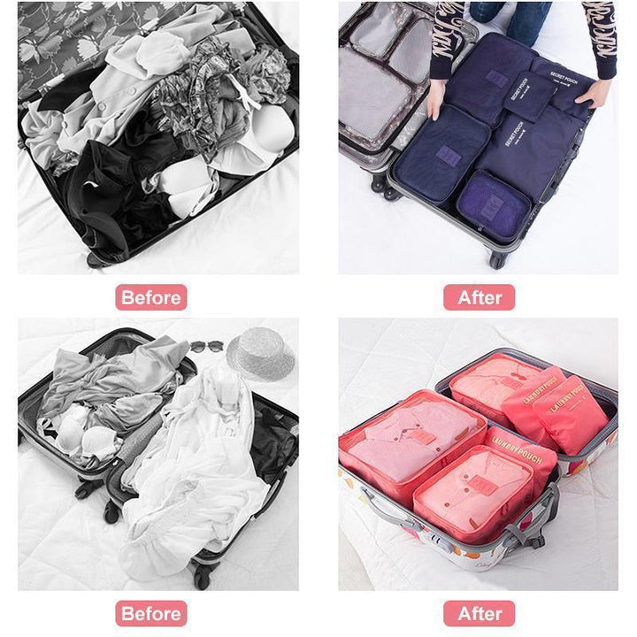 BowLift | 6 Pieces of Portable Luggage Packing Cubes