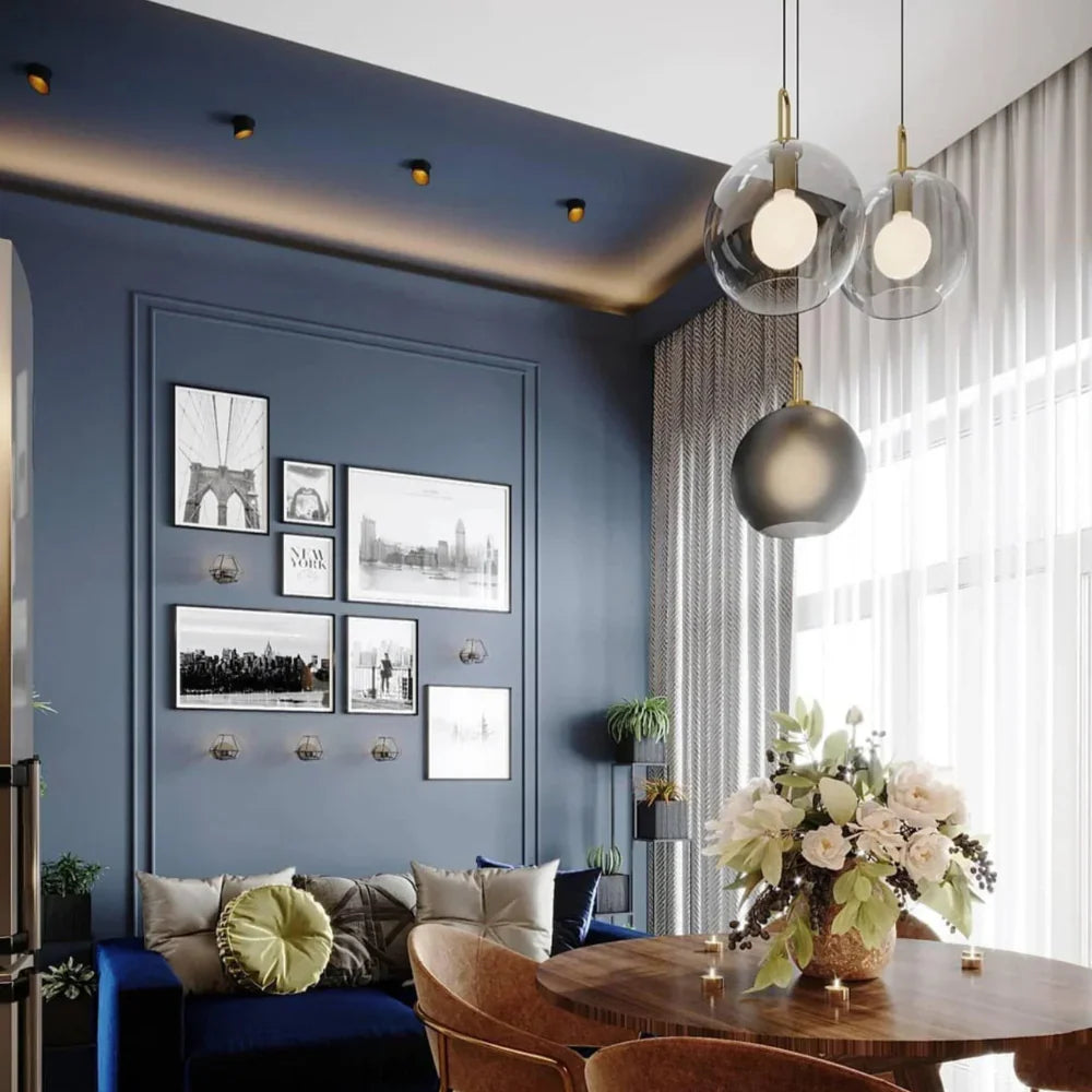 BowLift | Modern Atmospheric Glass Pendant Lamp for Dining Room and Kitchen