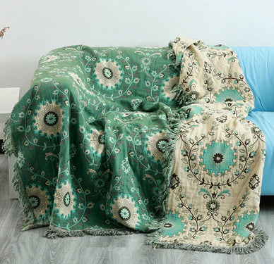 BowLift | Reversible Scandinavian Bird Blanket - NordicNest