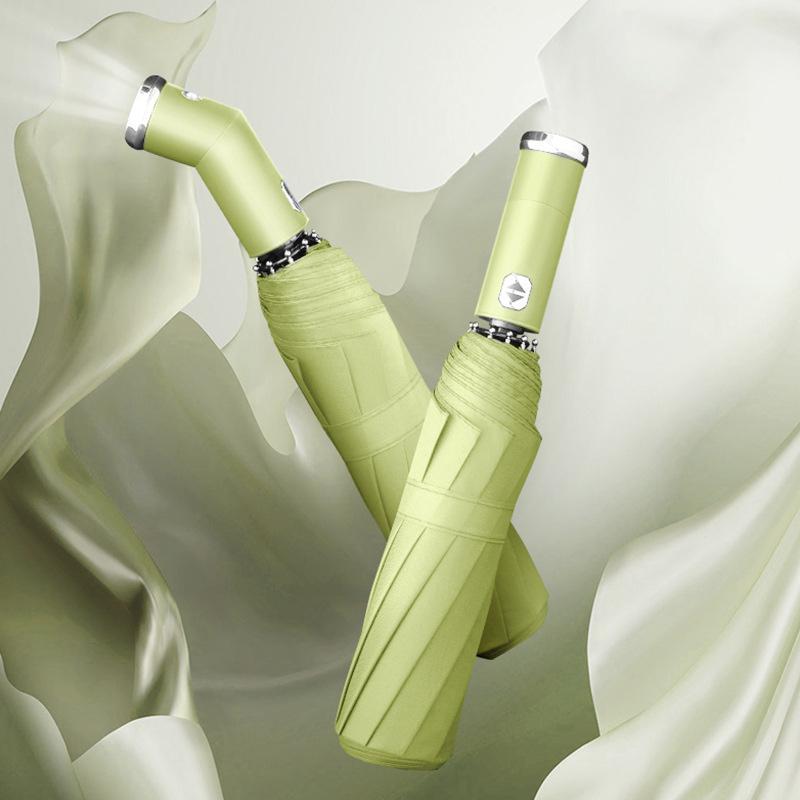 Windproof parasol and umbrella with LED | Bowlift