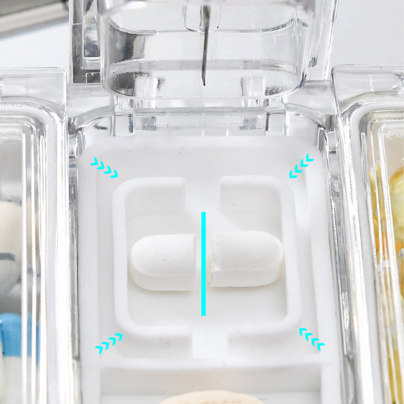 Rectangle Pill Case Organizer Container | Bowlift