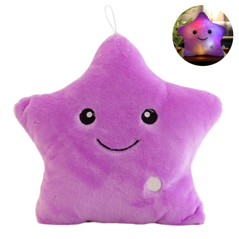 BowLift | Bright LED Star Cuddly Pillow for Kids