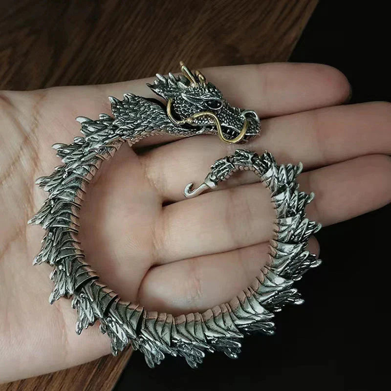 BowLift | Silver Handmade Dragon Chain Bracelet