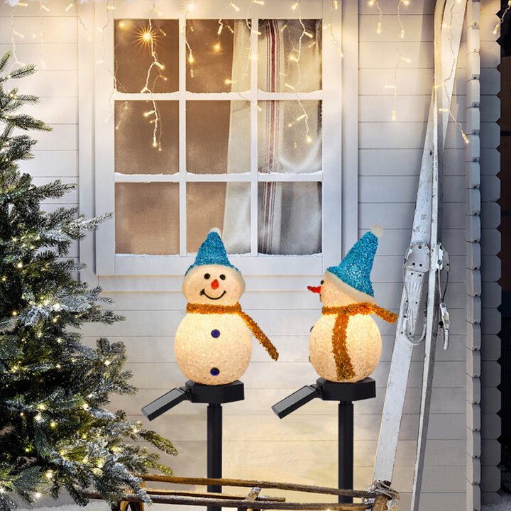 Solar light snowman | Bowlift