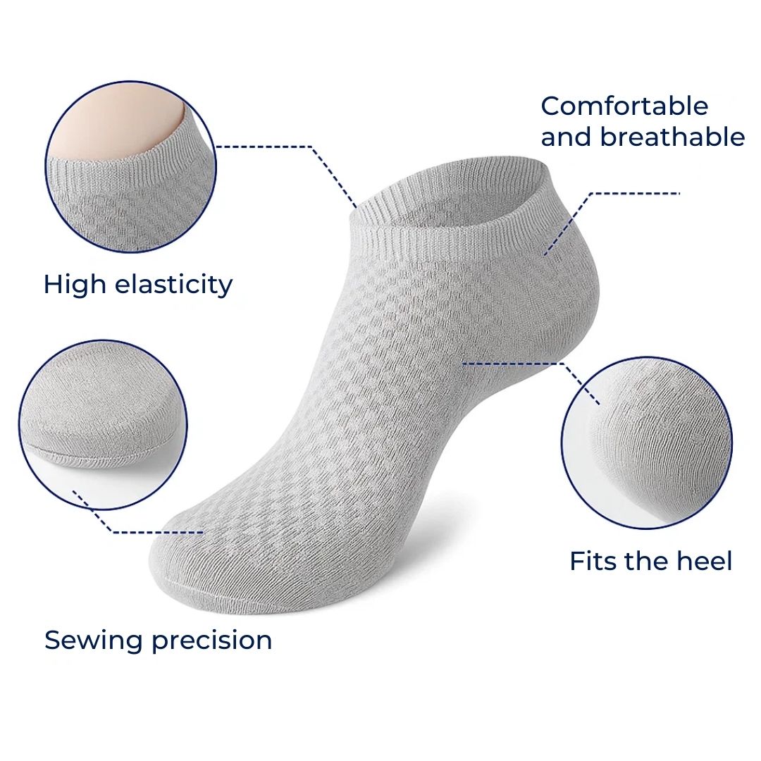 Cut Socks – Moisture-Wicking – Soft Elastic Fibre – Sweat-Free All-Day Comfort – Durable Odour Control Bowlift