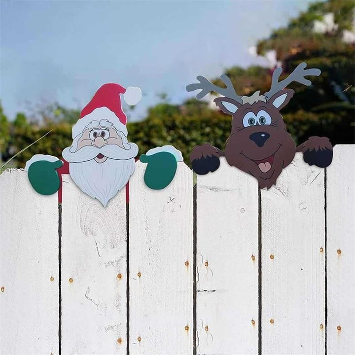 Christmas Themed Fence Decoration | Bowlift