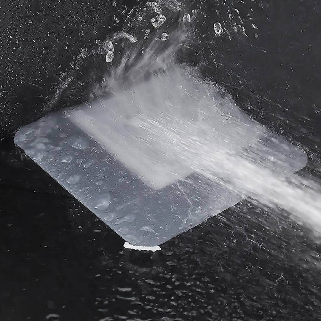 EcoFlow Shower Drain Silicone Cover | Anti Odour Mat - Catches Hair and Debris - Prevents Clogs in the Shower Bowlift
