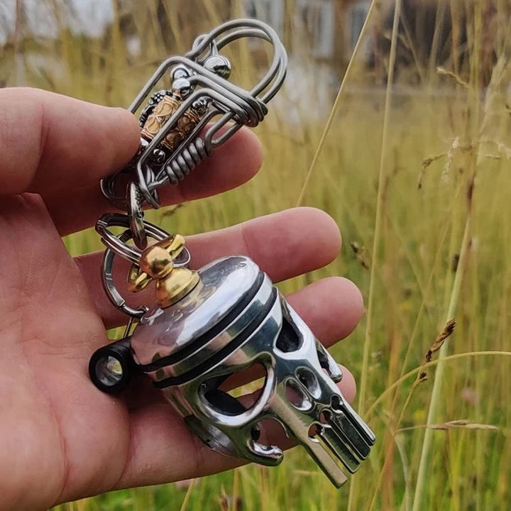 BowLift | Piston Art Skull Keychain