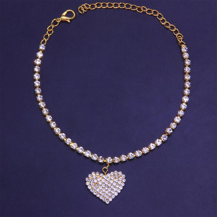 BowLift | Fashion Heart Rhinestone Anklet