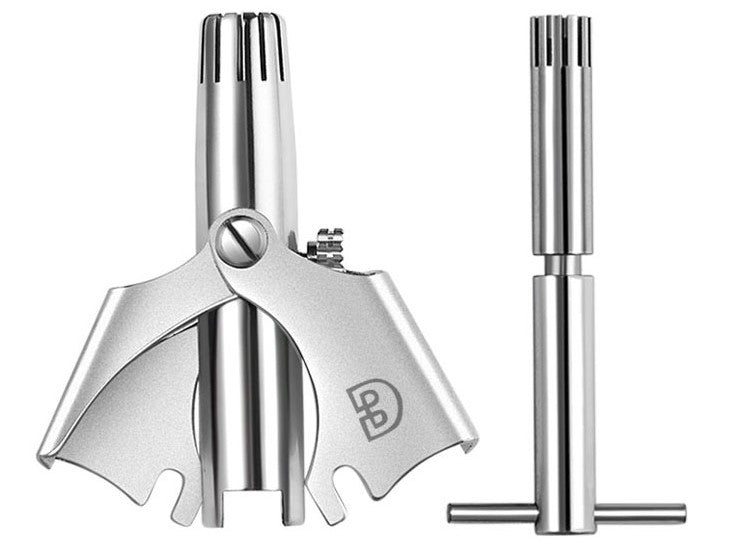 BowLift | Portable Stainless Steel Manual Waterproof Nose Hair Trimmer, for Men and Women