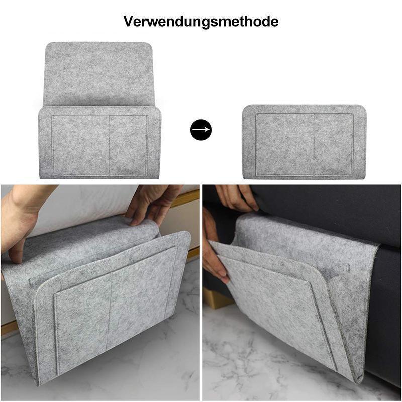BowLift | Felt Bed Hanging Organizer Bag for Bed Sofa Desk